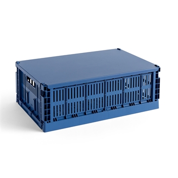 HAY Colour Crate Lid Large - Dark Blue